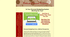 Desktop Screenshot of biblical-personal-budgeting.com